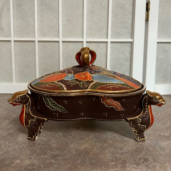 Vintage Made in Japan 3-Compartment Covered Dish - Picture 1 of 15